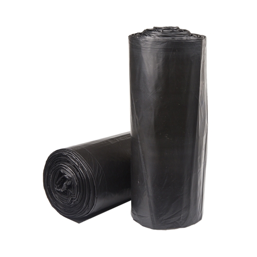 MON1137659CS - McKesson - Trash Bag 56 gal. Black LLDPE 1.5 mil 43 X 47 Inch Star Seal Bottom Coreless Roll, 100/CS