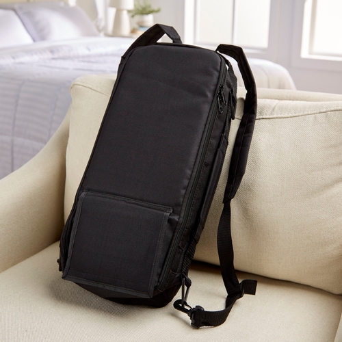MON1138437EA - McKesson - Enteral Feeding Pump Backpack Black, Pump Pocket, Outside View Window, Solution Wrap, Support Straps, 1/EA