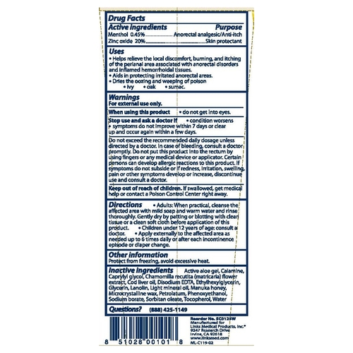 MON1138806CS - Links Medical - Links Medical Skin Protectant Chamosyn&reg; 4 oz. Tube Scented Ointment, 24/CS