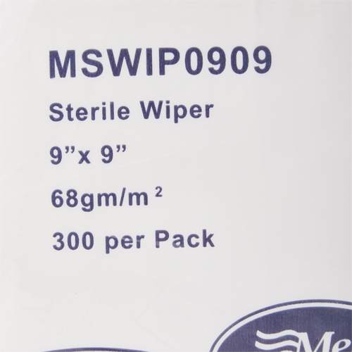 MON1139257CS - McKesson - McKesson Cleanroom Wipe ISO Class 5 White Sterile Polyester / Cellulose 9 X 9 Inch Disposable, 3600/CS