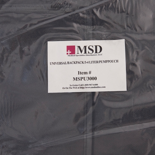 MON1140271EA - McKesson - Feeding Pump Pouch McKesson Black, 3000 to 4000 mL, 1/EA