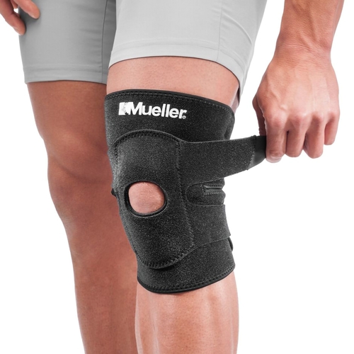 MON1141648EA - Mueller Sports - Knee Support Mueller&reg; Sport Care&reg; One Size Fits Most Hook and Loop Strap Closure 12 to 21 Inch Above Knee Circumference Left or Right Knee, 1/EA