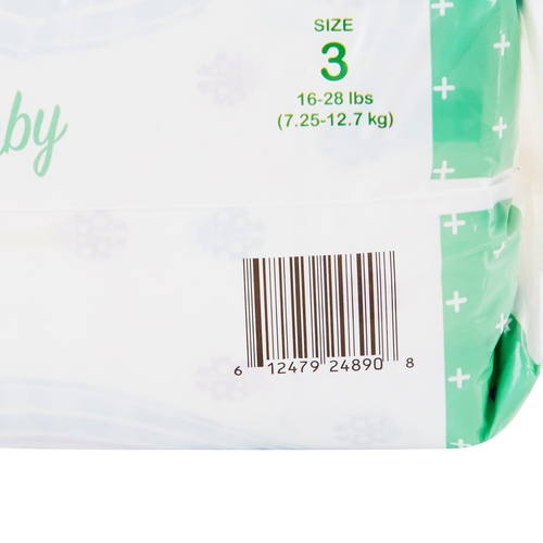 MON1144476CS - McKesson - McKesson Unisex Baby Diaper Tab Closure Size 3 Disposable, 112/CS