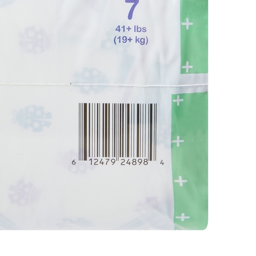 MON1144480CS - McKesson - McKesson Unisex Baby Diaper Tab Closure Size 7 Disposable, 80/CS