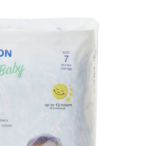 MON1144480CS - McKesson - McKesson Unisex Baby Diaper Tab Closure Size 7 Disposable, 80/CS