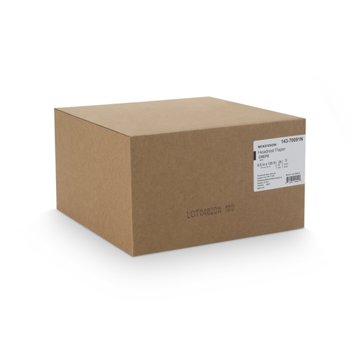 MON1149920CS - McKesson - Headrest Paper 8-1/2 Inch Width White Crepe, 25/CS