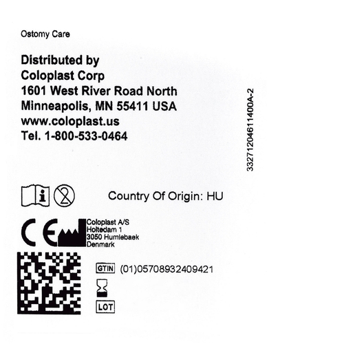 Coloplast 12036 - Ostomy Seal Brava® Thin 3/4 Inch (18mm) Stoma 2-1/4 Inch  (57 mm) - Medical Mega