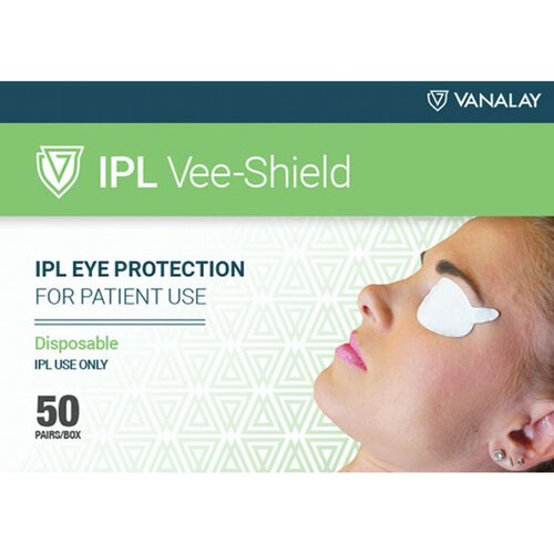 MON1151783BX - Vanalay - IPL Eye Protector Vee-Shield One Size Fits Most Adhesive, 50/BX