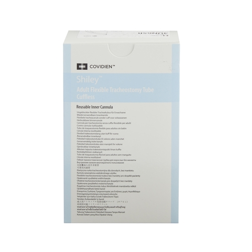 MON1153576EA - Covidien - Tracheostomy Tube Shiley Flexible Flexible Size 6-1/2 Uncuffed, 1/BX