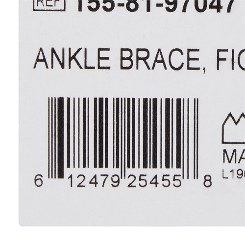 MON1159074EA - McKesson - McKesson Ankle Brace Large Lace-Up / Figure-8 Strap / Hook and Loop Closure Left or Right Foot, 1/EA