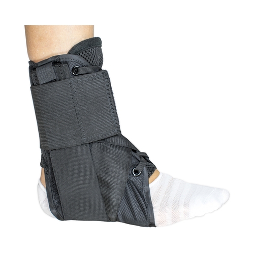 MON1159074EA - McKesson - McKesson Ankle Brace Large Lace-Up / Figure-8 Strap / Hook and Loop Closure Left or Right Foot, 1/EA