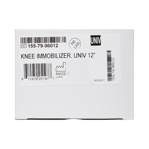 MON1159091EA - McKesson - McKesson Knee Immobilizer One Size Fits Most Elastic Contact Straps Up to 29" Thigh Circumference 12" Length Left or Right Knee, 1/EA
