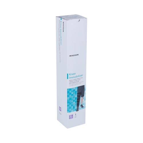 MON1159094EA - McKesson - McKesson Knee Immobilizer x-Large Elastic Contact Straps Up to 36" Thigh Circumference 18" Length Left or Right Knee, 1/EA