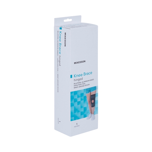 MON1159105EA - McKesson - McKesson Knee Brace 3x-Large Wraparound / Hook and Loop Straps with D-Rings 28 to 30-1/2" Circumference Left or Right Knee, 1/EA