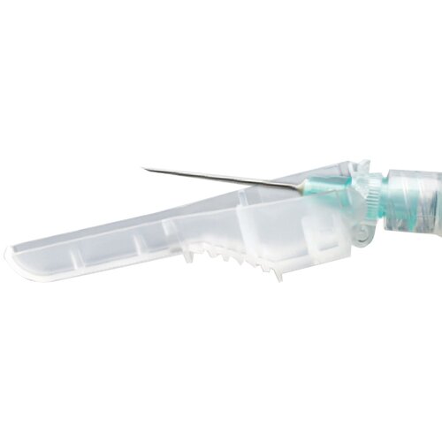MON1159358CS - McKesson - McKesson Hypodermic Needle Prevent Hinged Safety Needle 23 Gauge 1-1/2 Inch Length Ultra Thin Wall, 800/CS