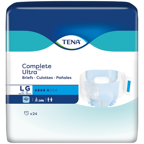 TENA Super Incontinence Briefs, Heavy Absorbency - Unisex Adult