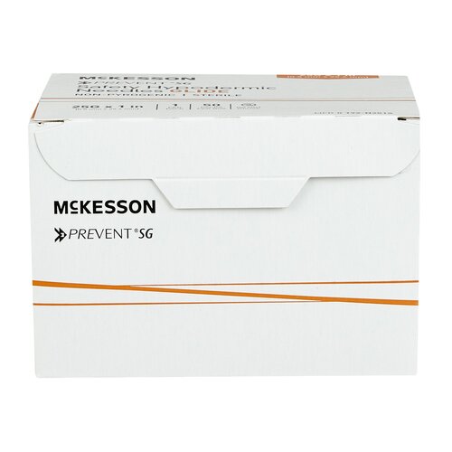 MON1168030EA - McKesson - McKesson Hypodermic Needle McKesson Prevent SG Sliding Safety Needle 25 Gauge 1 Inch Length