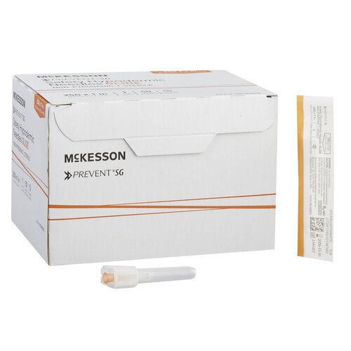 MON1168030EA - McKesson - McKesson Hypodermic Needle McKesson Prevent SG Sliding Safety Needle 25 Gauge 1 Inch Length