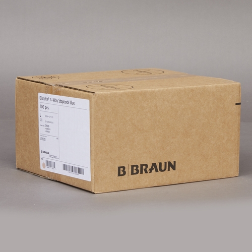 MON1168336CS - B. Braun - B. Braun Stopcock Braun 4 Way, 100 EA/CS