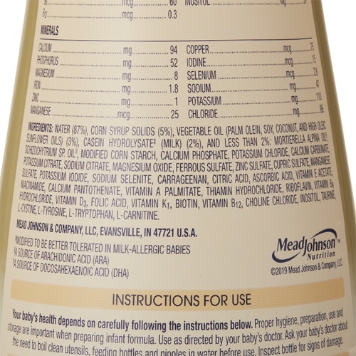 MON1170463CS - Mead Johnson Nutrition - Mead Johnson Nutrition Infant Formula Nutramigen 32 oz. Bottle Ready to Use, 6 EA/CS