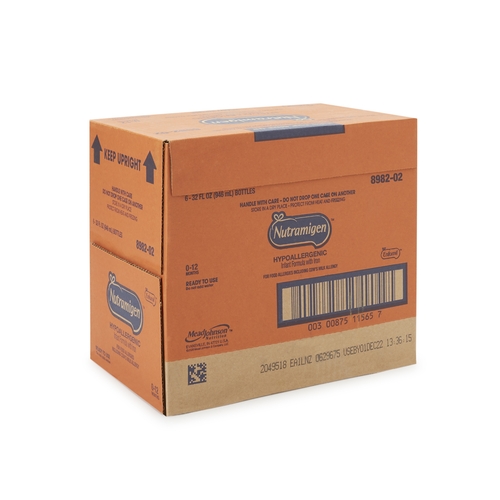 MON1170463CS - Mead Johnson Nutrition - Mead Johnson Nutrition Infant Formula Nutramigen 32 oz. Bottle Ready to Use, 6 EA/CS