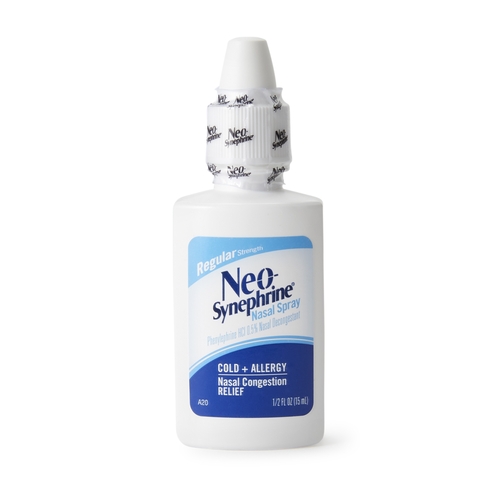 MON1172302EA - BF Ascher - Sinus Relief Neo-Synephrine 0.5% Strength Nasal Spray 15 mL, 1/EA