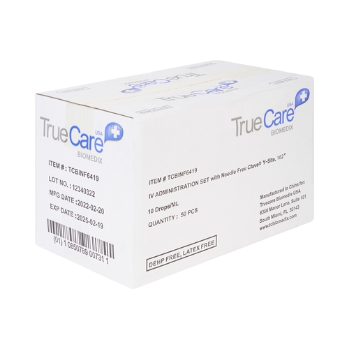 MON1174000BX - McKesson - Primary Administration Set 10 Drop / mL Drip Rate 102 Inch Tubing 1 Port, 50/BX