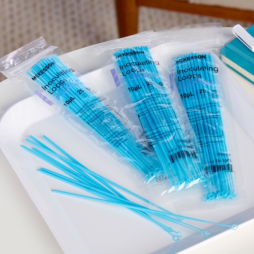 MON1175309CS - McKesson - McKesson Inoculating Loop 10 -&micro;L High Impact Polystyrene Integrated Handle Sterile, 1000/CS