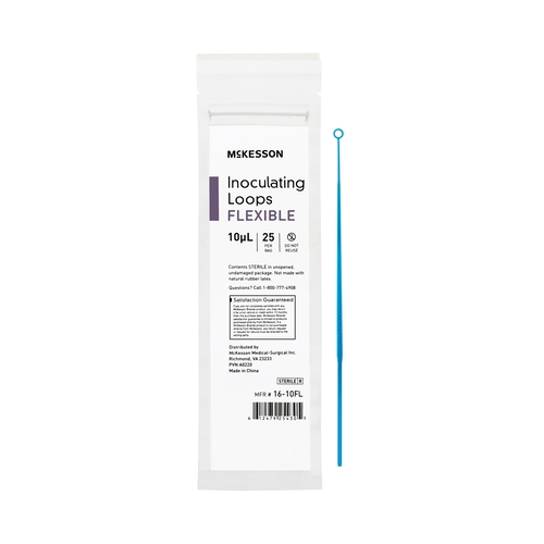 MON1175309CS - McKesson - McKesson Inoculating Loop 10 -&micro;L High Impact Polystyrene Integrated Handle Sterile, 1000/CS