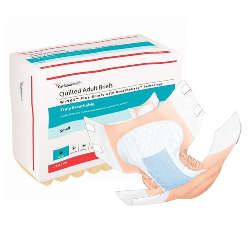 Wings™ Plus Hook & Loop Quilted Heavy Absorbency Incontinence