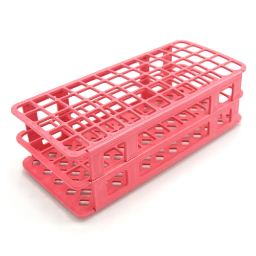 MON1178777EA - Heathrow Scientific - Fold and Snap Test Tube Rack 60 Place 5 to 15 mL Tube Size Red 2-2/5 X 4-1/8 X 9-2/3 Inch, 1/EA