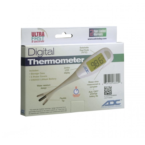 MON1179865EA - American Diagnostic - American Diagnostic Digital Stick Thermometer Adtemp Oral / Rectal / Axillary Probe Handheld, 1/EA