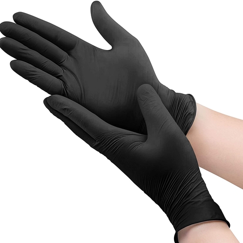 MON1182923CS - Microflex Medical - Microflex Medical Exam Glove MICROFLEX MidKnight Touch 93-734 Medium NonSterile Nitrile Standard Cuff Length Textured Fingertips Black Chemo Tested, 1000/CS