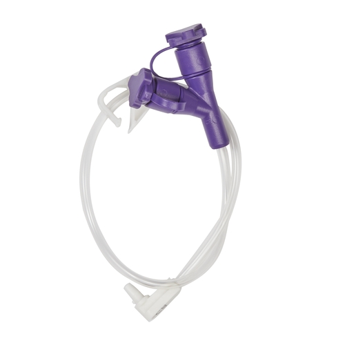 MON1183126BX - McKesson - McKesson Enteral Feeding Extension Set 12 Inch, Enfit, Y-Port, Right Angle Connector and Clamp, NonSterile, 5/BX