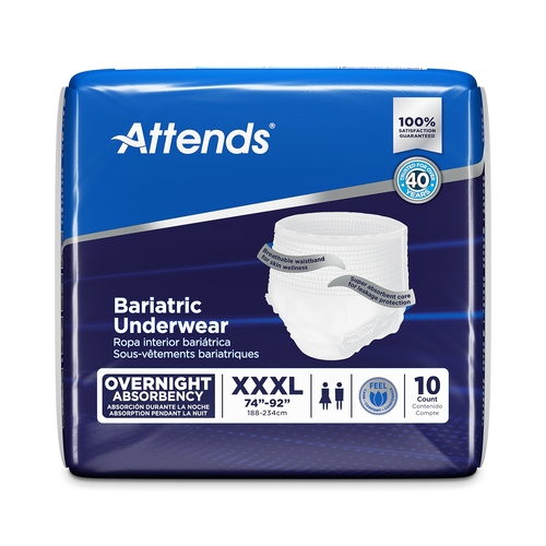 Attends Bariatric Pull-On Incontinence Underwear, Heavy Absorbency