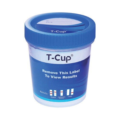 MON1185019CS - Wondfo - Wondfo Drugs of Abuse Test Kit T-Cup AMP, BAR, BUP, BZO, COC, mAMP/MET, MDMA, MOP, MTD, OXY, PCP, THC (CR, pH, SG) 25 Tests CLIA Waived