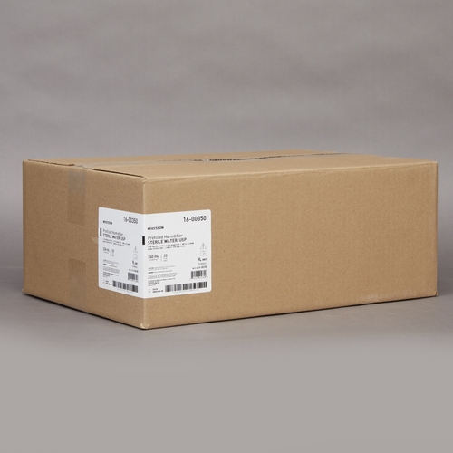 MON1185171CS - McKesson - McKesson McKesson Humidifier Bottle with Adapter 350 mL Sterile Water Universal, 20 EA/CS