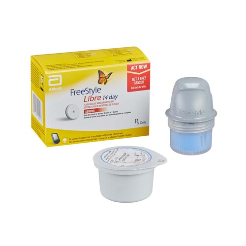 MON1186229CS - Abbott Point of Care - Continuous Blood Glucose System FreeStyle&reg; Libre 14 Day 1 Second Results No Coding Required, 24/CS