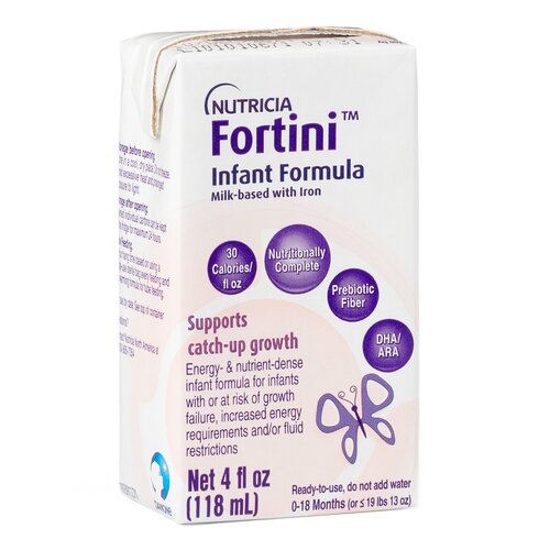 MON1189053CS - Nutricia - Nutricia Infant Formula Fortini 4 oz. Bottle Ready to Use, 30/CS