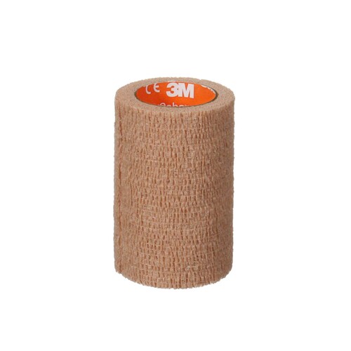 MON1190017BG - 3M - Cohesive Bandage 3M&trade; Coban&trade; NL 3 Inch X 2 Yard Self-Adherent Closure Tan NonSterile Standard Compression, 1/BG