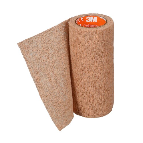 MON1190018BG - Solventum Corporation - Solventum Corporation Cohesive Bandage 3M Coban NL 4 Inch X 2 Yard Self-Adherent Closure Tan NonSterile Standard Compression