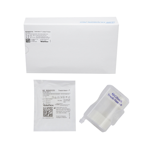 MON1190314CS - Teleflex_Medical.GIF - Teleflex_Medical.GIF Heat and Moisture Exchanger-Trach Trach-Vent+ 32.42, Vt = 0.5 L 1.17 @ 60 LPM
