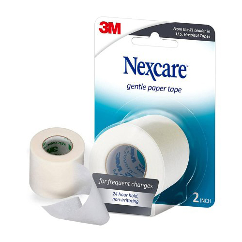 Nexcare Gentle Paper Tape 1 Inch X 10 Yards 2-Pack 20 YD