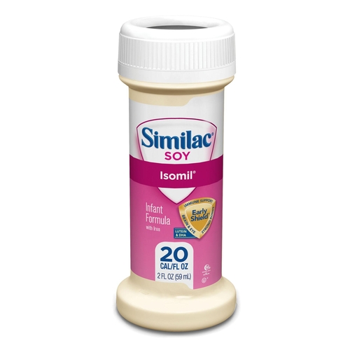 MON1194781CS - Abbott Nutrition - Infant Formula Similac&reg; Soy Isomil&reg; 20 2 oz. Bottle Liquid, 48/CS