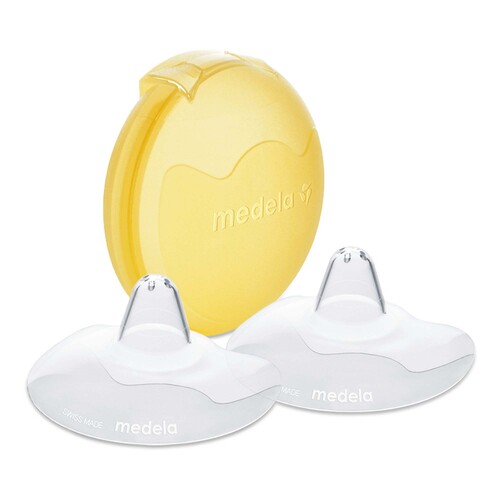 MON1196225CS - Medela - Medela Nipple Shield with Case 24 mm Silicone Reusable, 6/CS