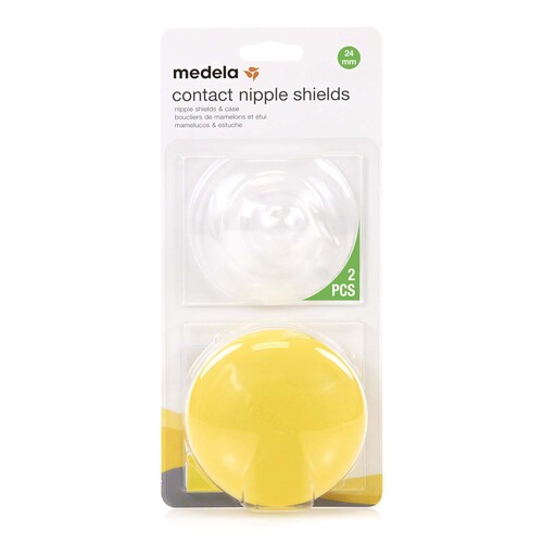 MON1196225CS - Medela - Medela Nipple Shield with Case 24 mm Silicone Reusable, 6/CS