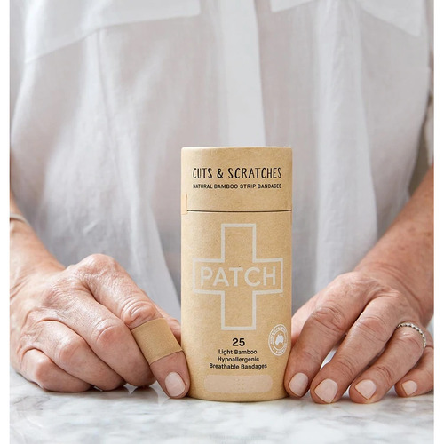 MON1197649CT - Nutricare - Adhesive Strip Patch&trade; 3/4 X 3 Inch Bamboo Rectangle Tan Sterile