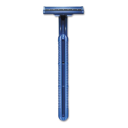 MON1198656PK - Procter & Gamble - Personal Razor with Lubricating Strip Gillette Good News Single Edge Twin Blade NonSterile Disposable