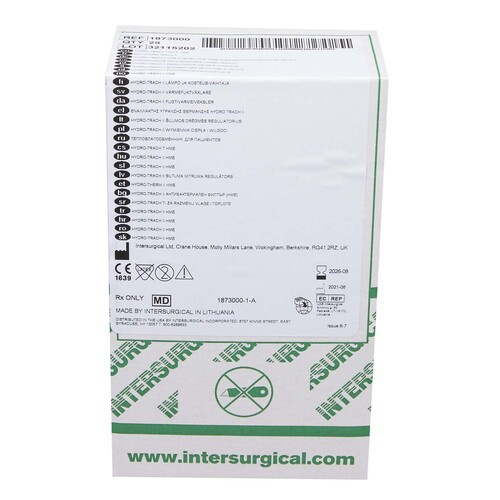 MON1200051CS - Intersurgical - Intersurgical Heat and Moisture Exchanger-Trach Hydro-Trach T range 13.2 mg H2O / L @ 500 VT 0.41 cm H20 @ 30 LPM