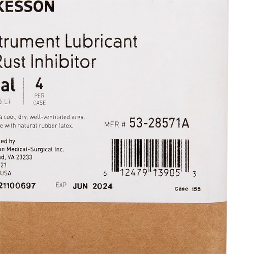 MON1200269CS - McKesson - McKesson Instrument Lubricant Liquid 1 gal. Jug, 4/CS